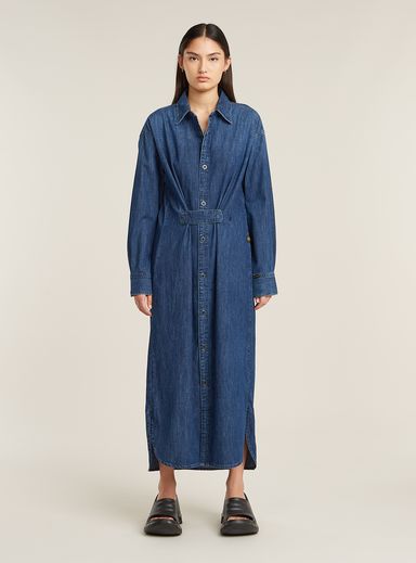 Long Tab Shirt Dress
